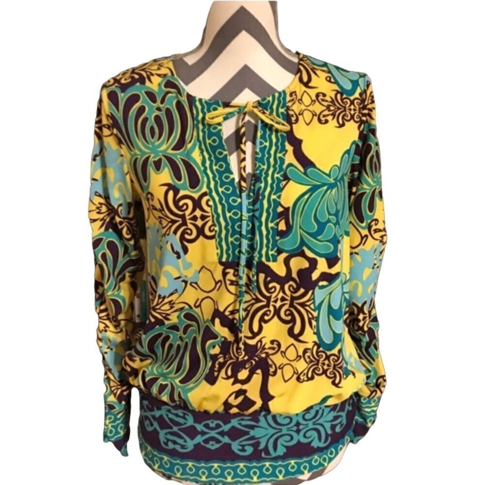 SMALL Colorful Long Sleeved Top